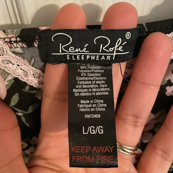 Floral Black and Pink Wrap Dress - Picture 5 of 5